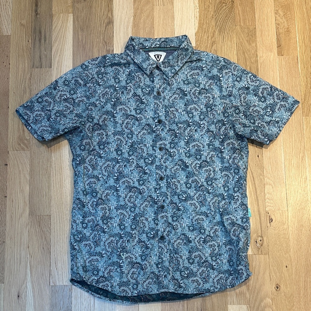 Men's Blue Patterned Shirt